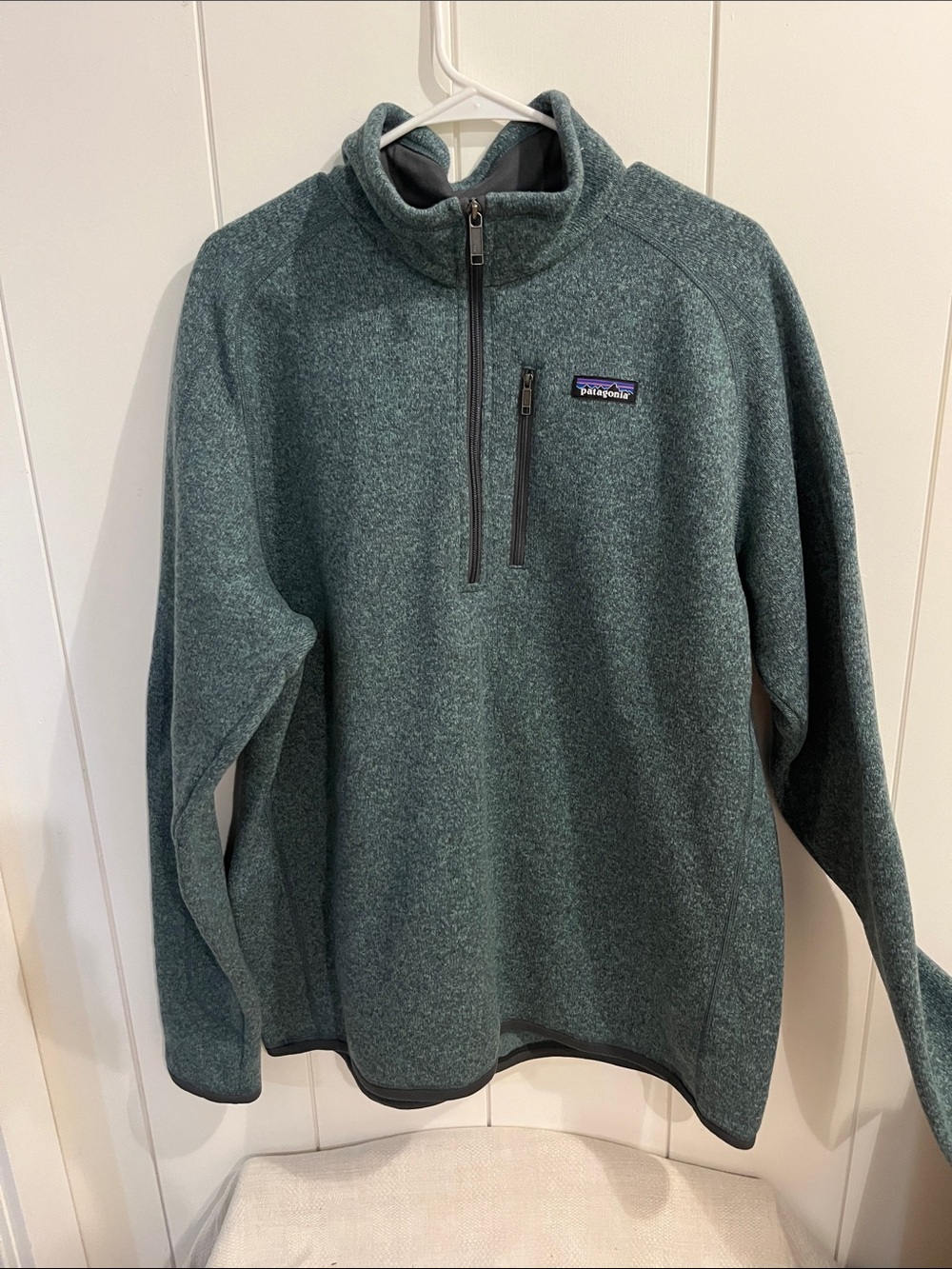 Patagonia Men's Teal Green Half-Zip Fleece Pullover